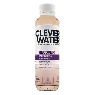 CLEVER WATER RECOVER RASPBERRY BLUEBERRY 12x50cl PET