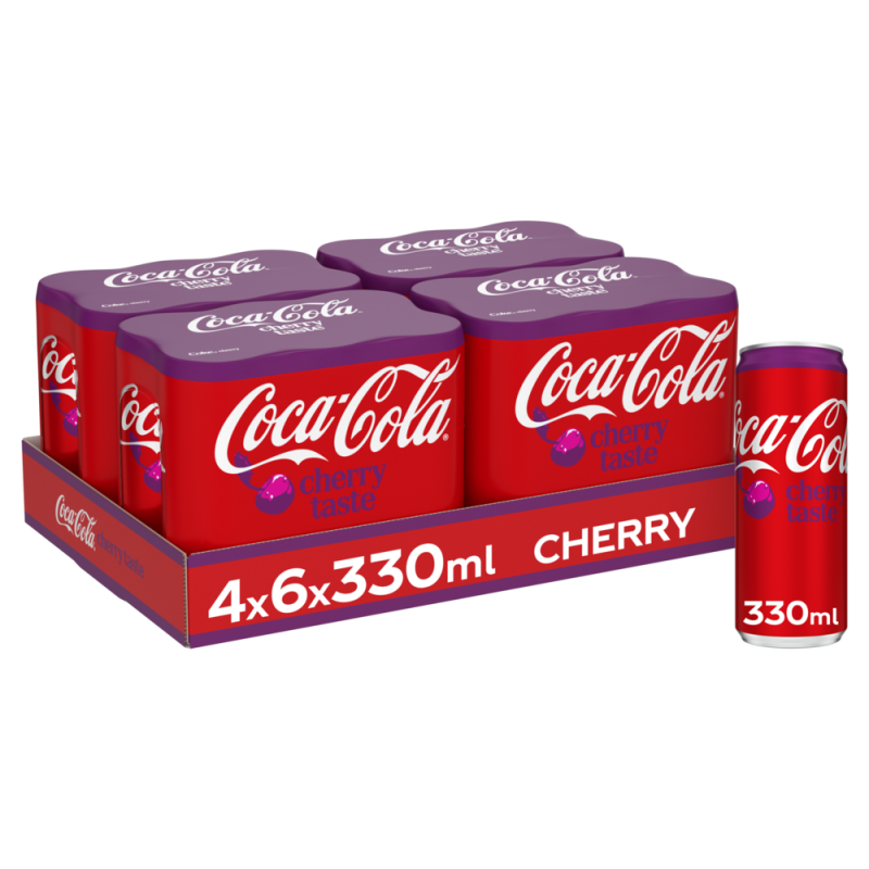 COCA CHERRY BLIK 24x33cl