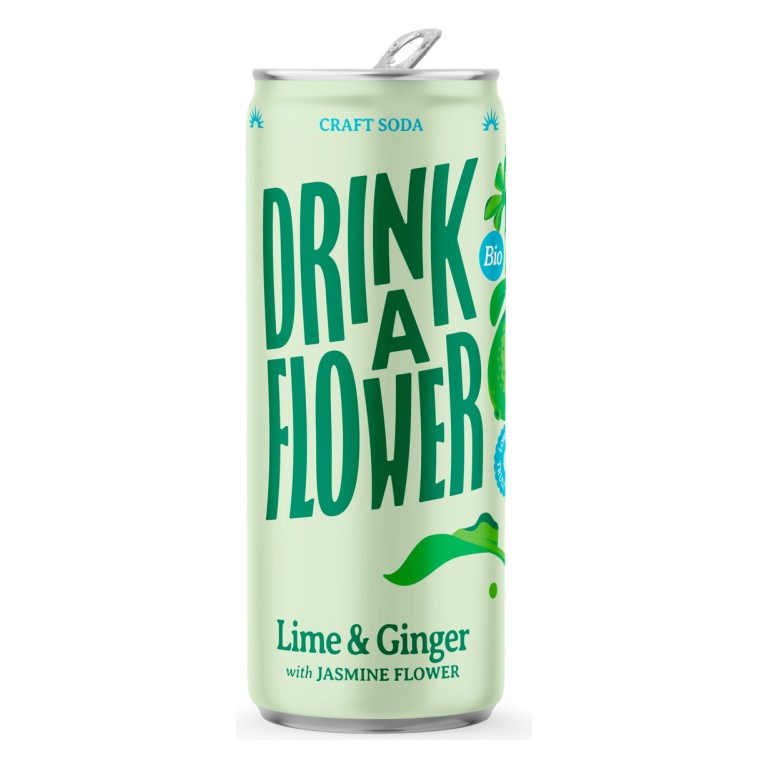 NEKTAR DRINK A FLOWER LIME GINGER 12x25cl BLIK