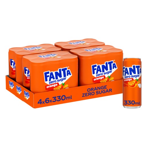 FANTA ZERO ORANGE BLIK 24x33cl