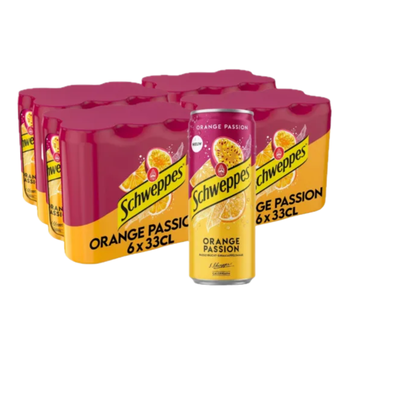 SCHWEPPES ORANGE PASSION BLIK 24x33cl