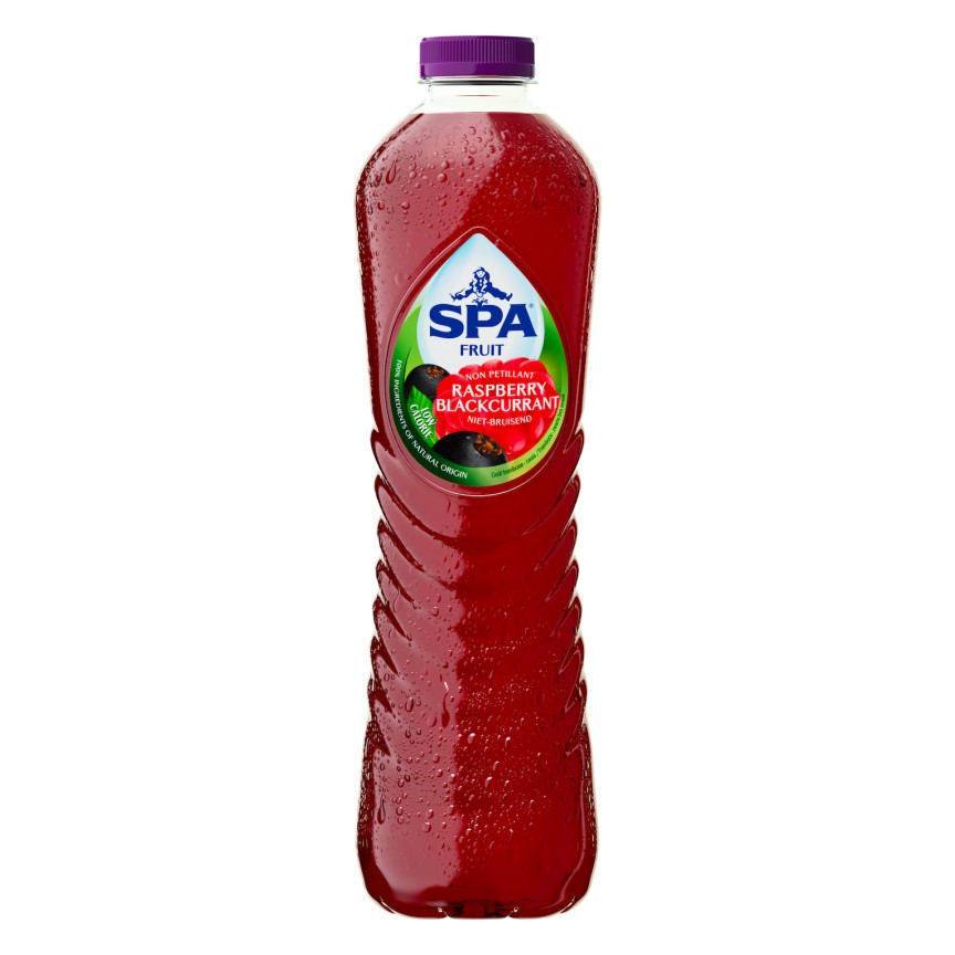 SPA FRUIT RASPBERRY BLACKCURRANT PET 24x40cl