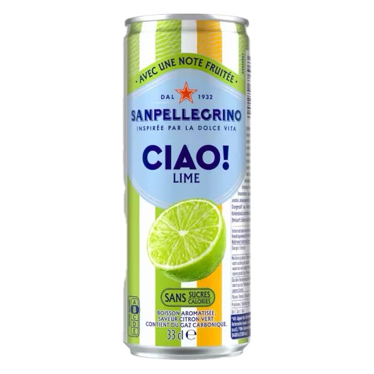 SAN PELLEGRINO CIAO LIME BLIK 24X33cl